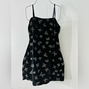 Butterfly Menddy Dress Size XL velvet Mini Dress